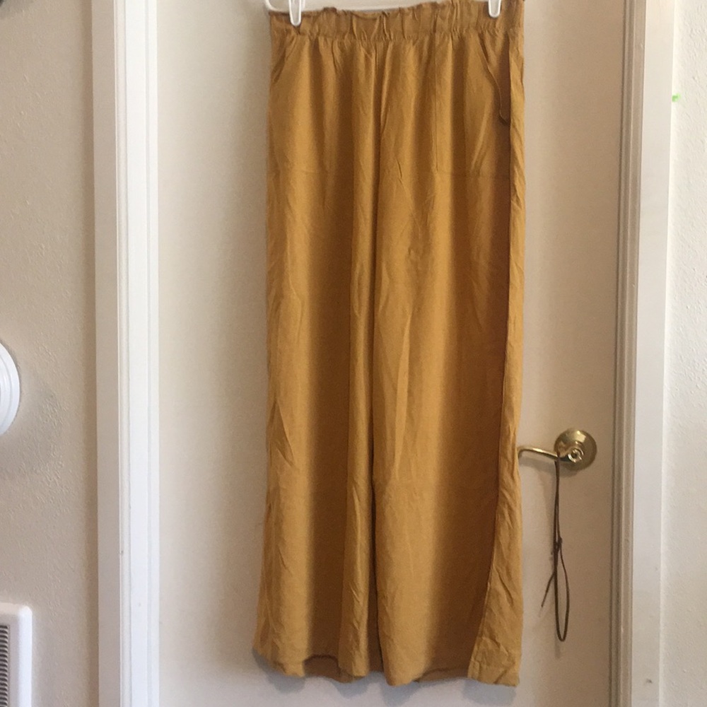 High waisted long bell bottom dress pants